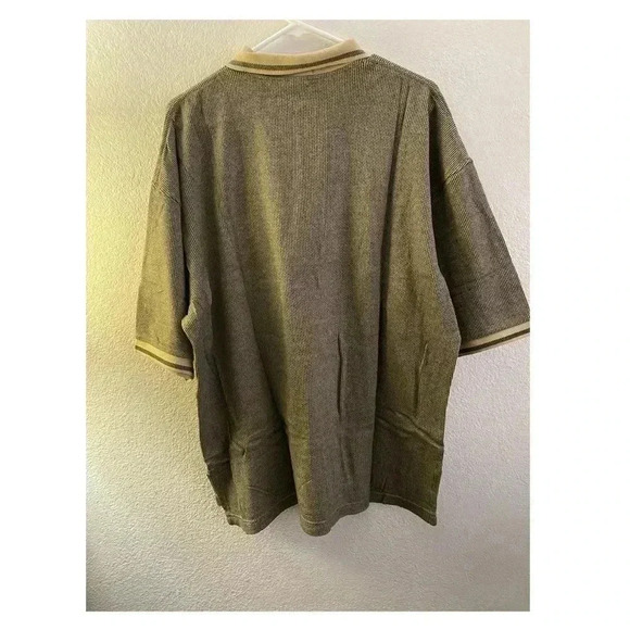 🆕KC Sport Tan/Brown Men Polo Shirt XL🆕 - Picture 2 of 7